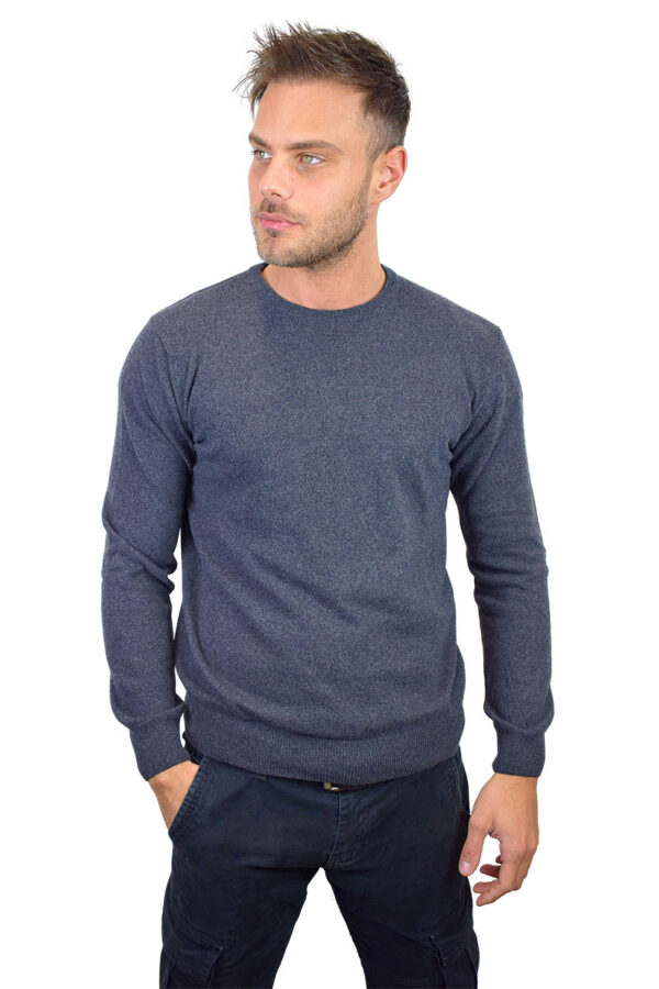 Maglioncino paricollo Uomo in Cashmere