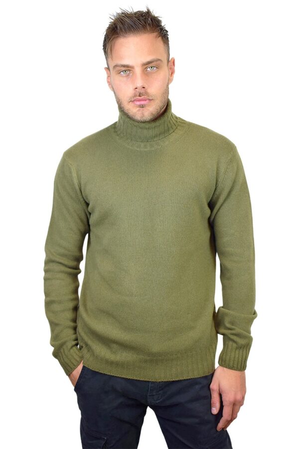 Maglione a collo alto uomo