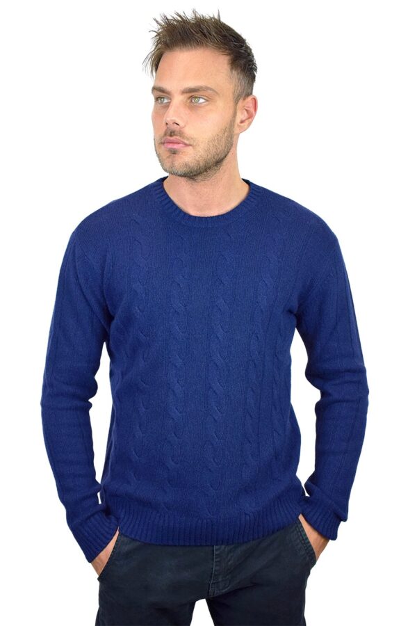 Maglione trecce e coste