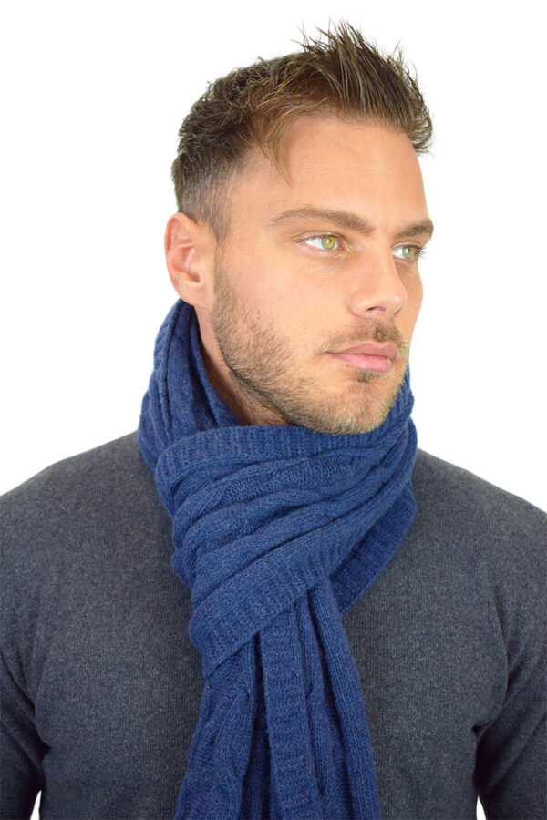 Sciarpa a trecce e coste Unisex