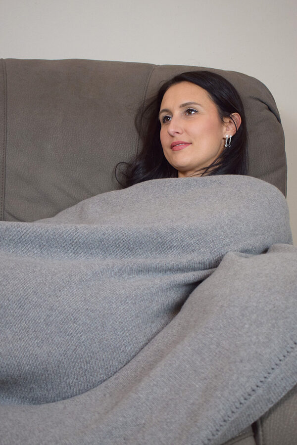 Coperta in Cashmere rasata
