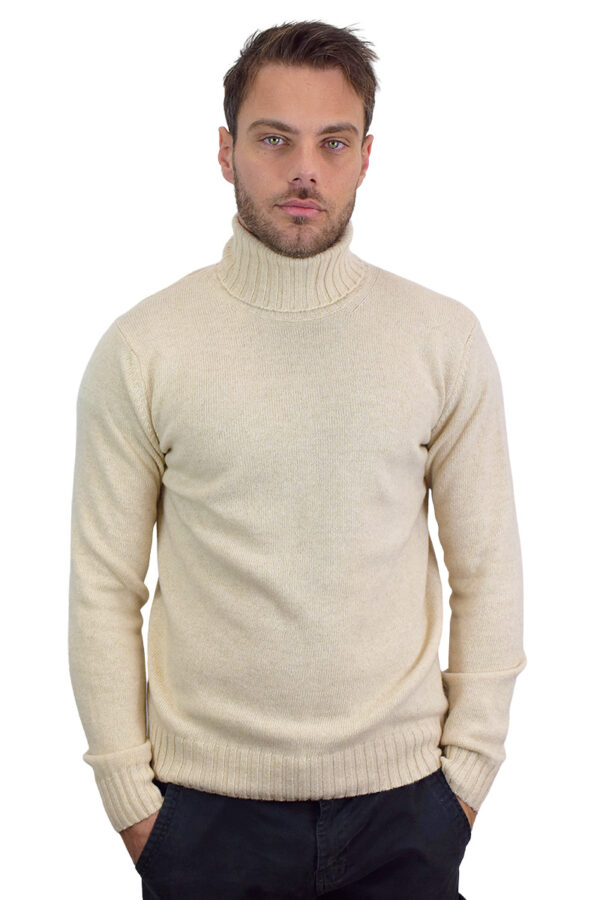 Men’s Turtleneck Sweater in Eco-Cashmere