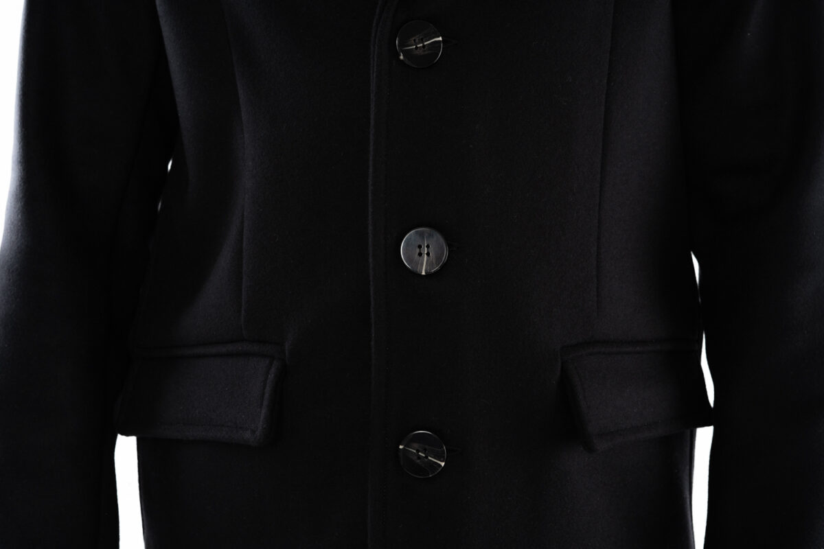 I'PASTRANO Regenerated and Regenerable Coat Pure Cashmere Men's Black