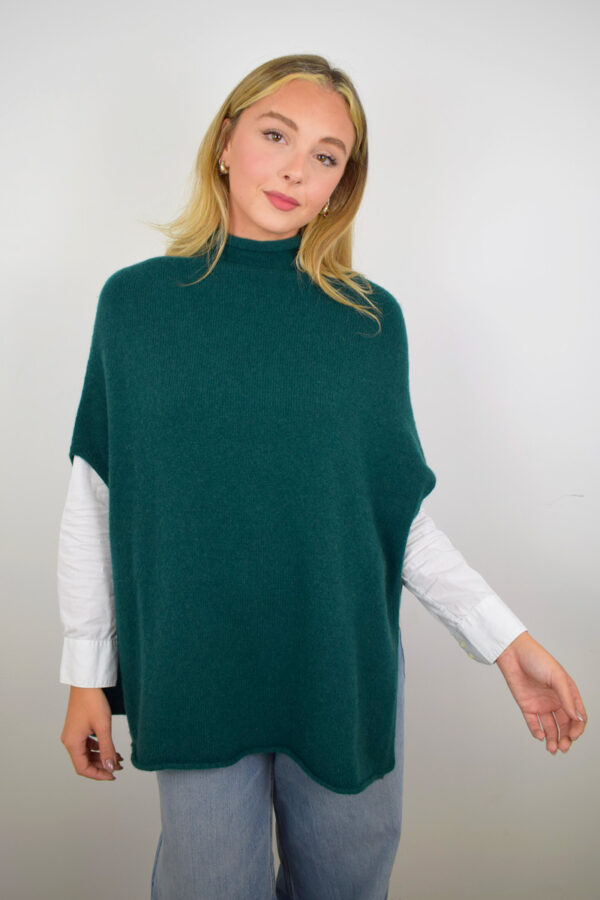 Autumn Woodland Green Poncho
