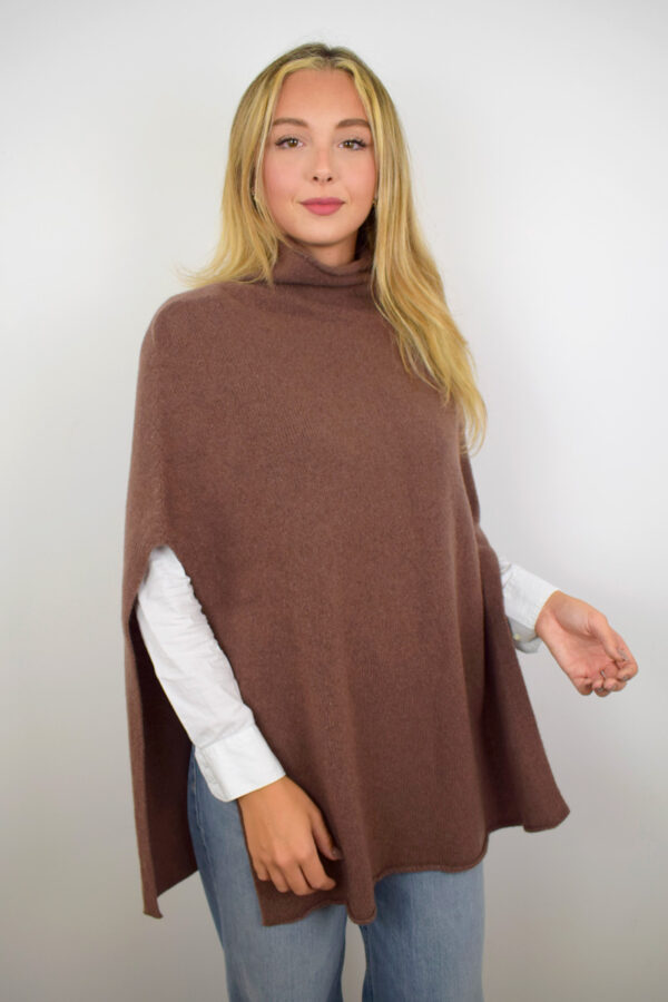 Soft Tobacco Autumn Poncho