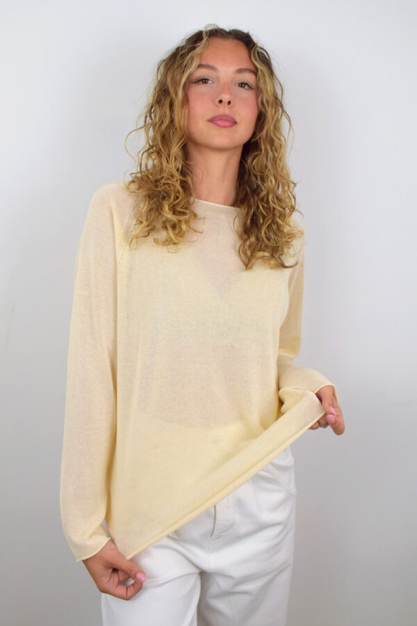 Maglia Lino Leggero Color Corda