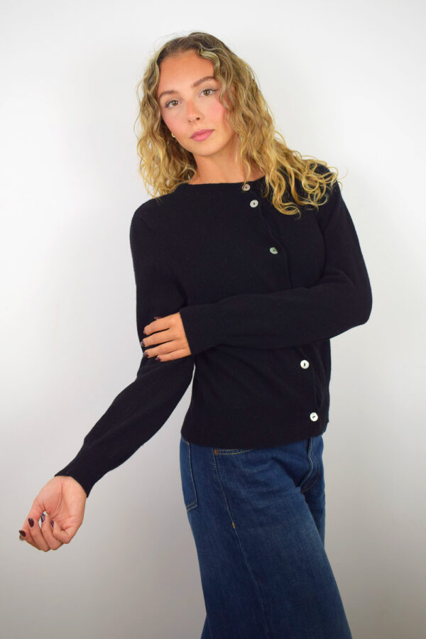 Giacchina Puro Cashmere Donna Collezione 25/26 Nero
