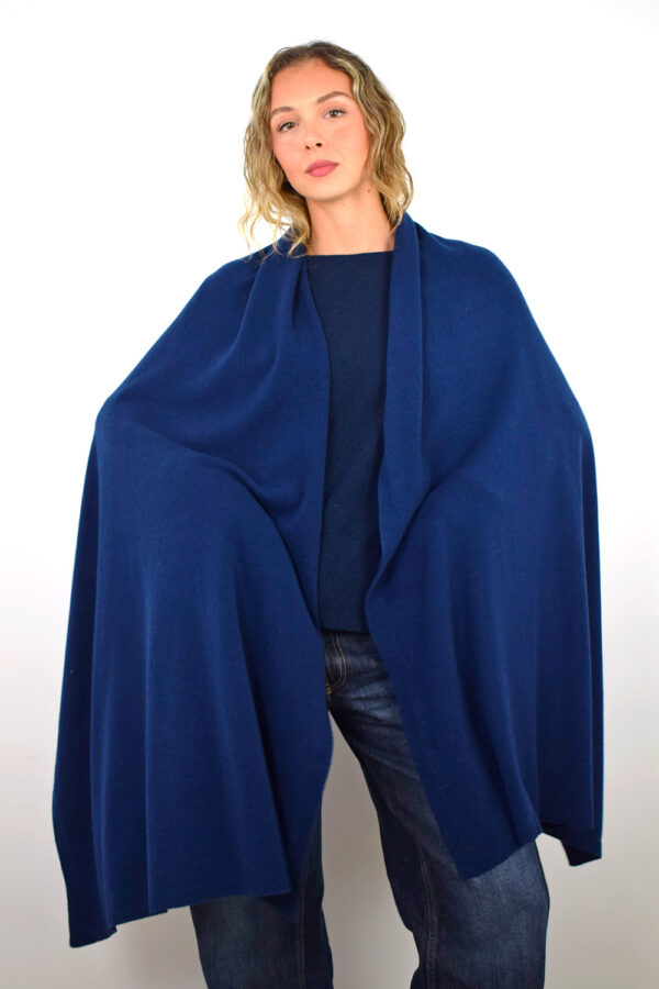 Mantella Puro Cashmere Collezione 25/26 Blu