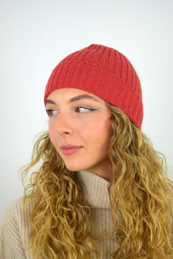 Cappello Puro Cashmere Costa Inglese Collezione 25|26 Donna Arancio