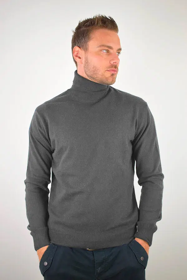 Dolcevita Puro Cashmere Uomo Collezione 25/26 Grigio Fumo