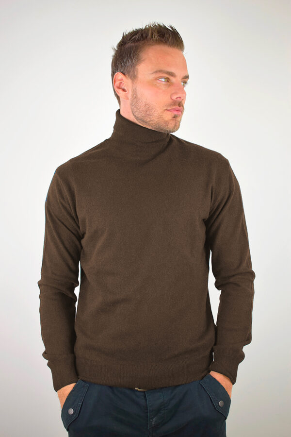 Dolcevita Puro Cashmere Uomo Collezione 25/26 Tabacco