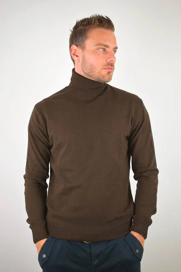 Dolcevita Puro Cashmere Uomo Collezione 25/26 Tabacco